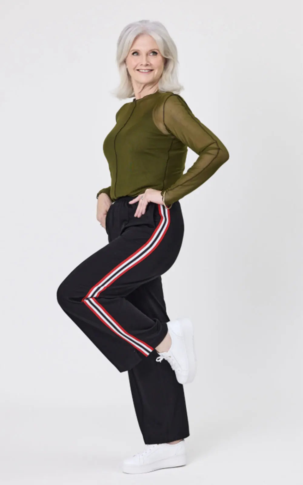 Lemon Tree Design Chloe Pant Red Stripe