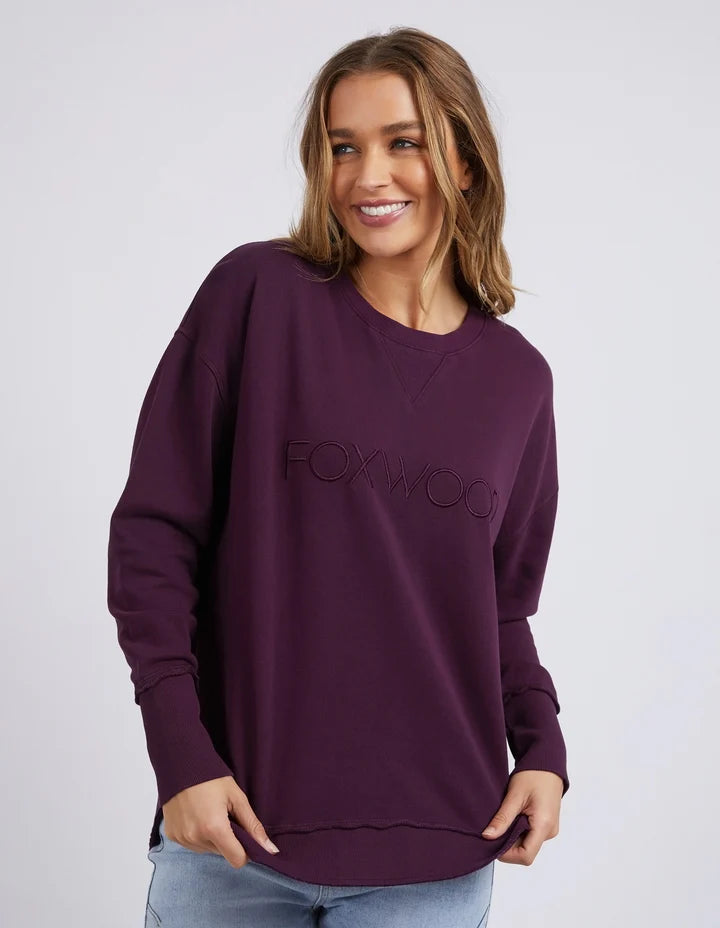 Foxwood Simplified Crew Plum