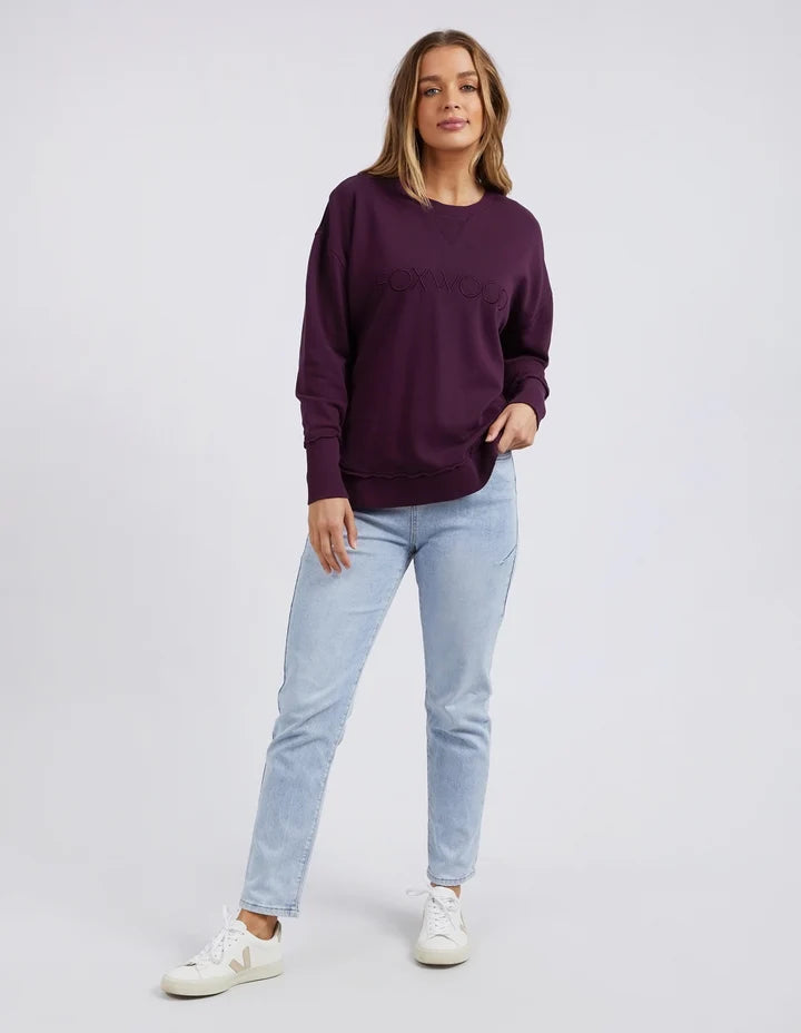 Foxwood Simplified Crew Plum