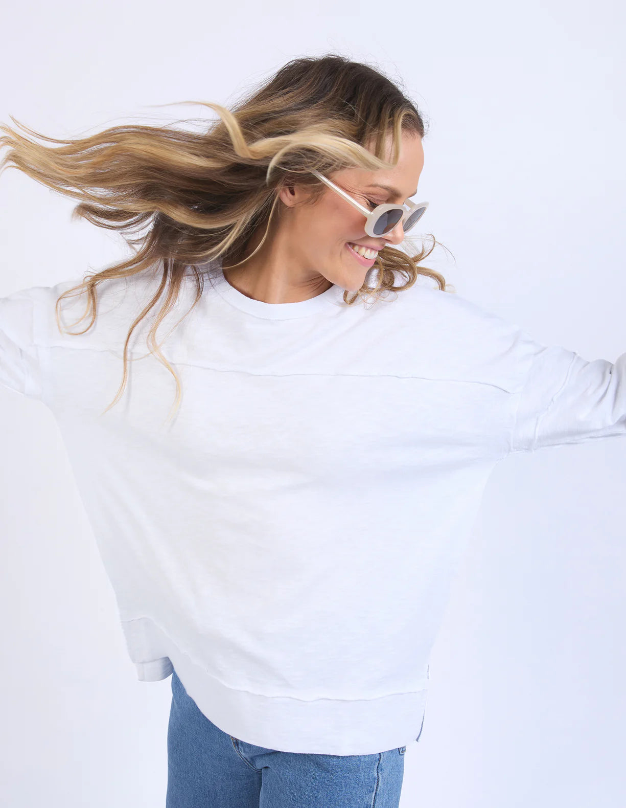 Foxwood Jayne Throw On Top White