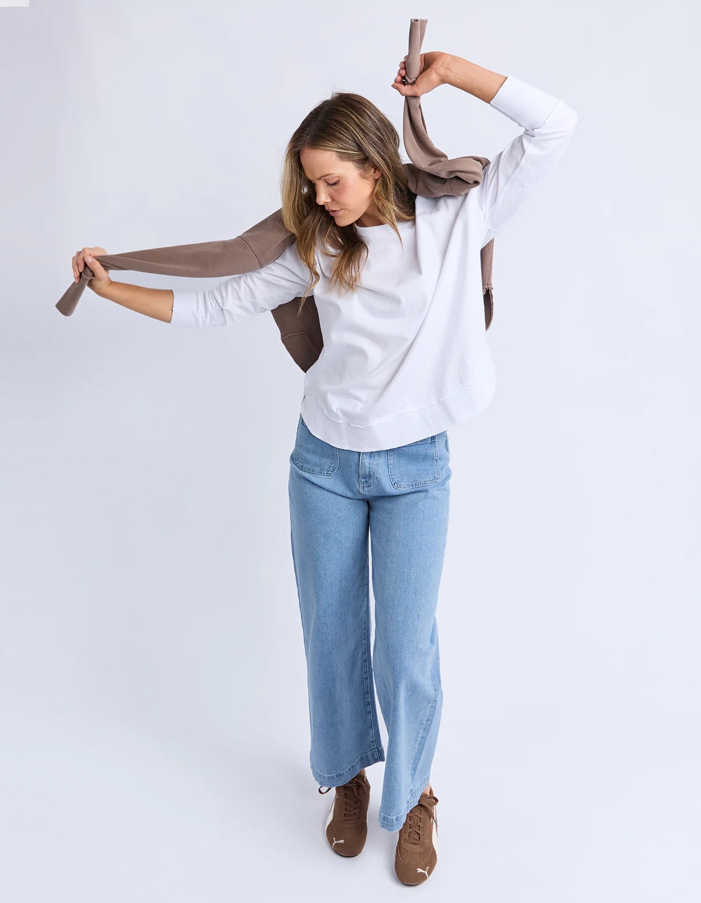 Foxwood Farrah Long Sleeve White