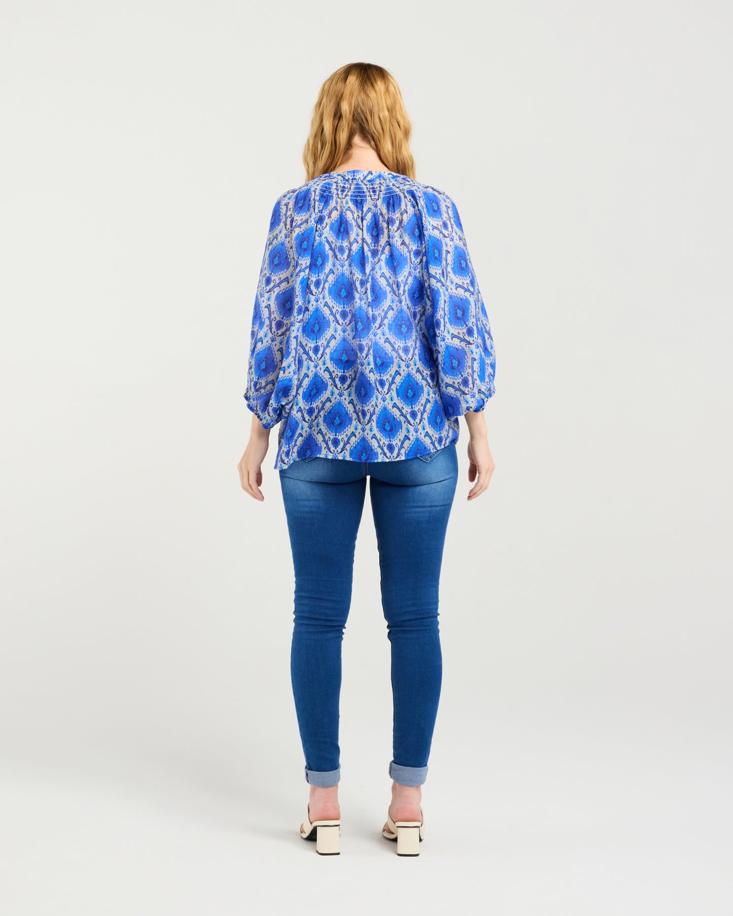 Zafina Juniper Top Paisley Painting