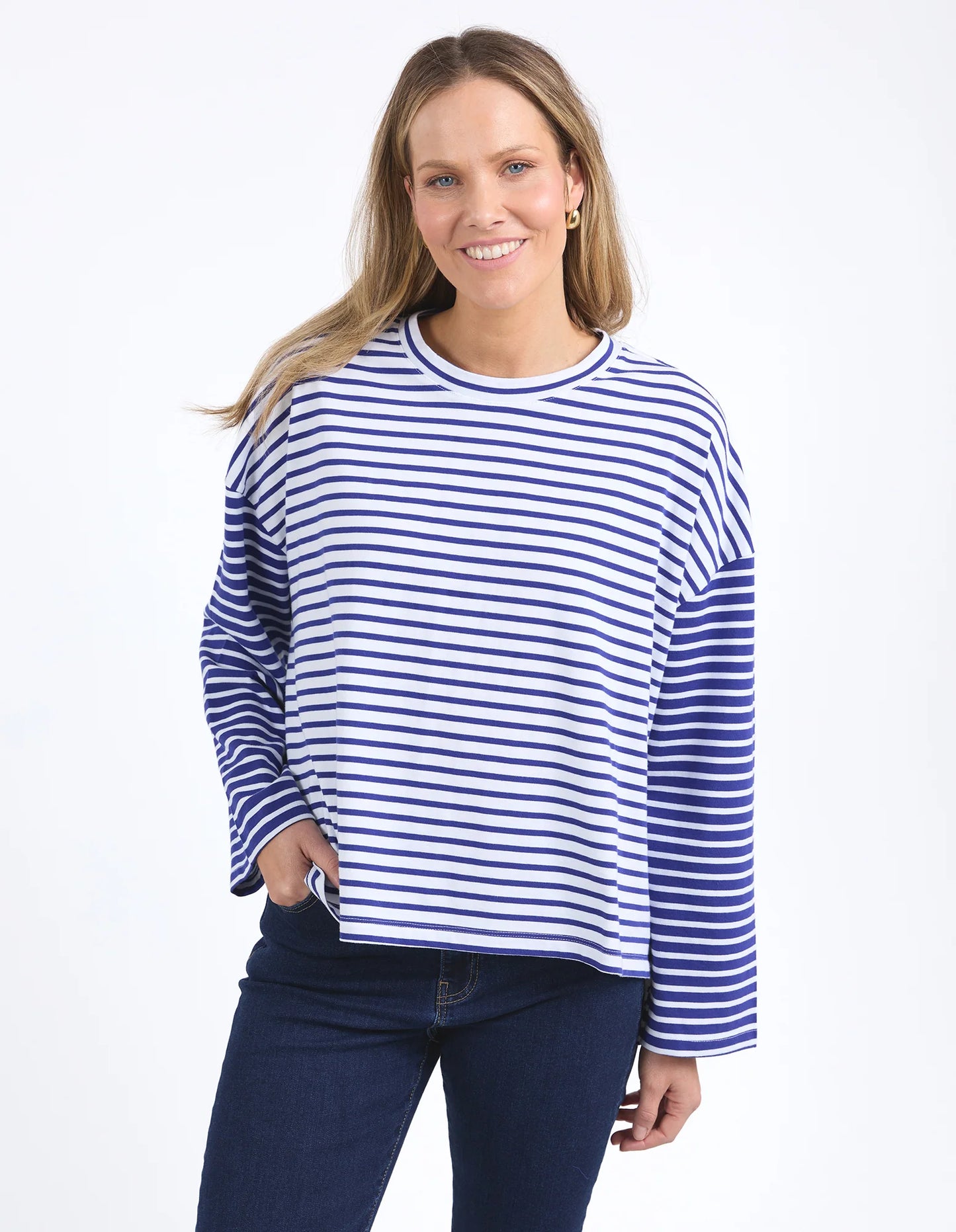 Elm Koki Sweat Deep Blue
