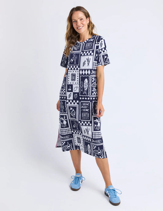 Elm Chin Chin Dress All Over Print