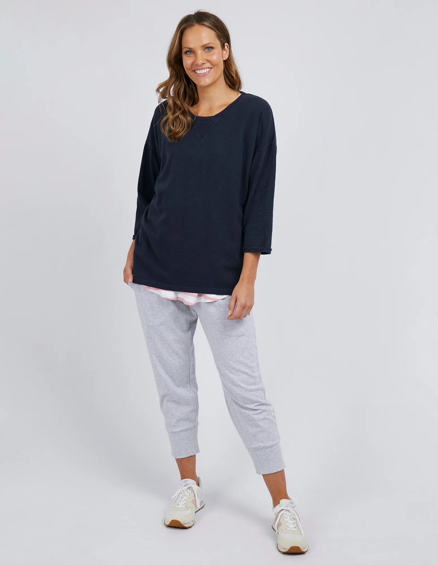 Elm Annie 3/4 Sleeve Navy