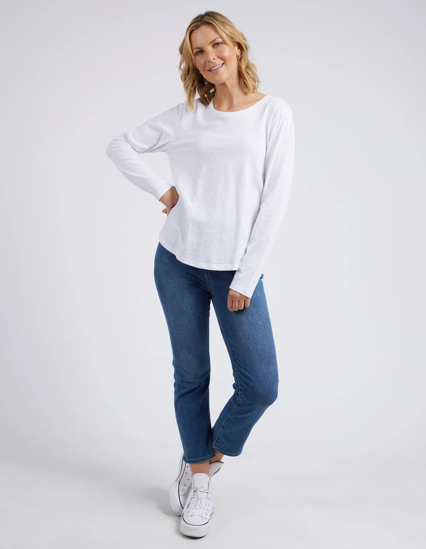 Elm Everyday Long Sleeve White