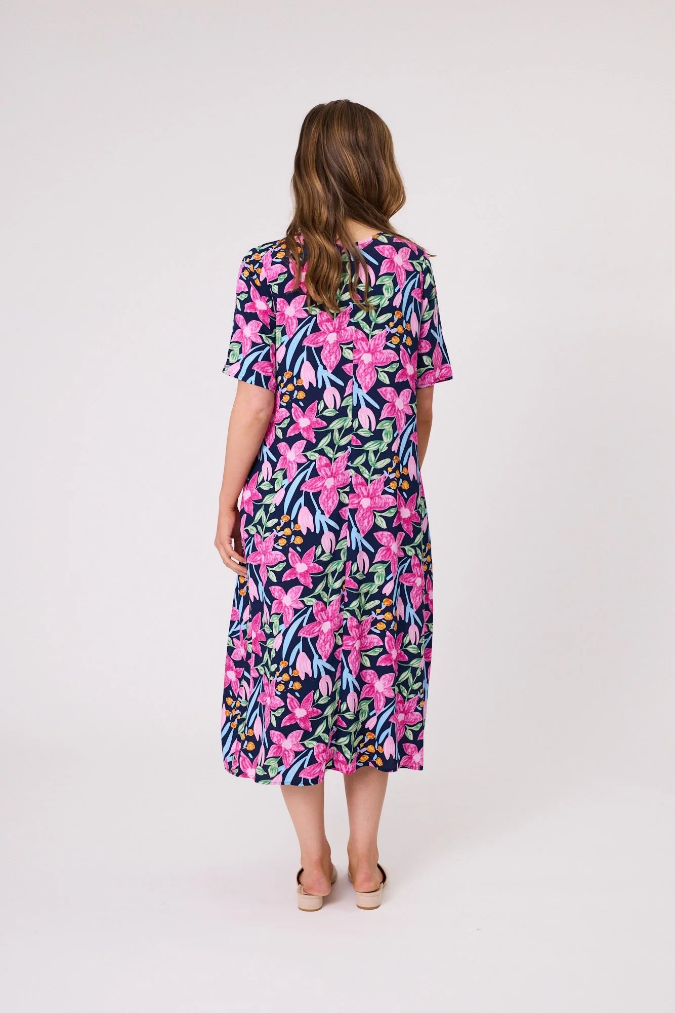 Democracy Ella Dress Navy