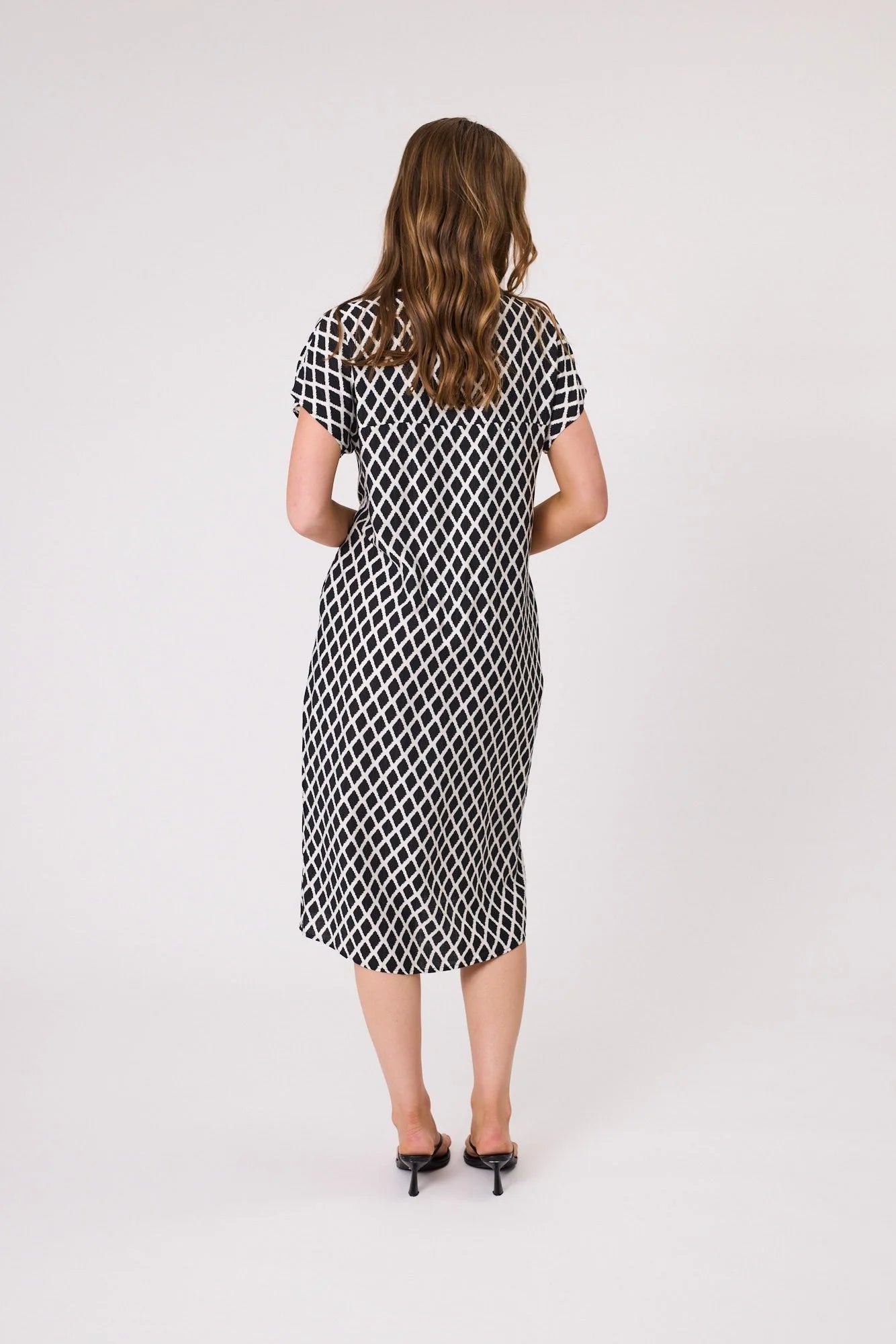 Democracy Ella Diamond Dress Black/White