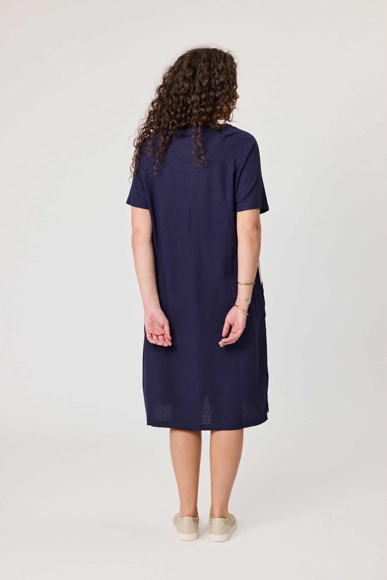 Jet Blonde Dress
Navy with side trim