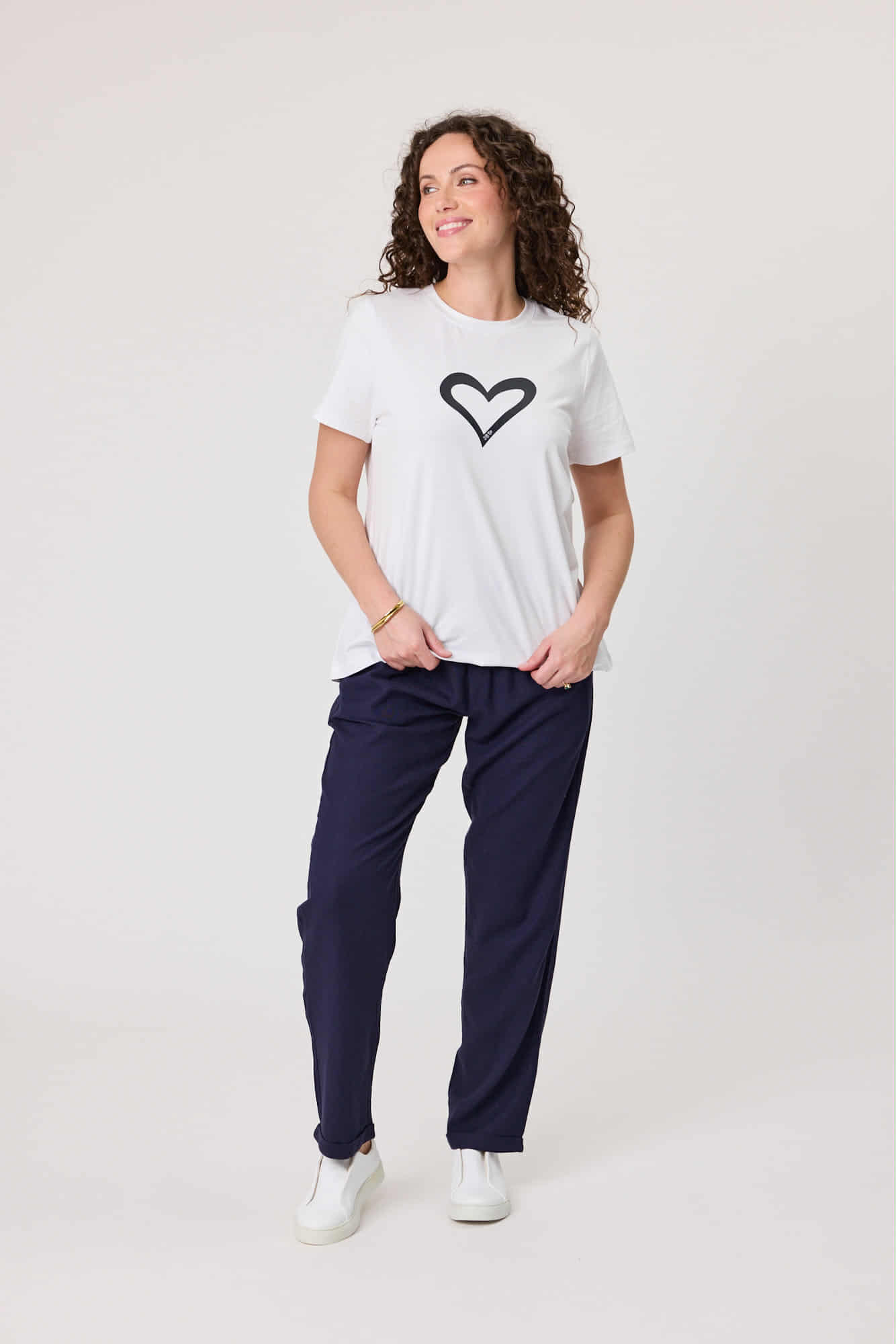 Jet Blonde T/shirt with diamonte detail white