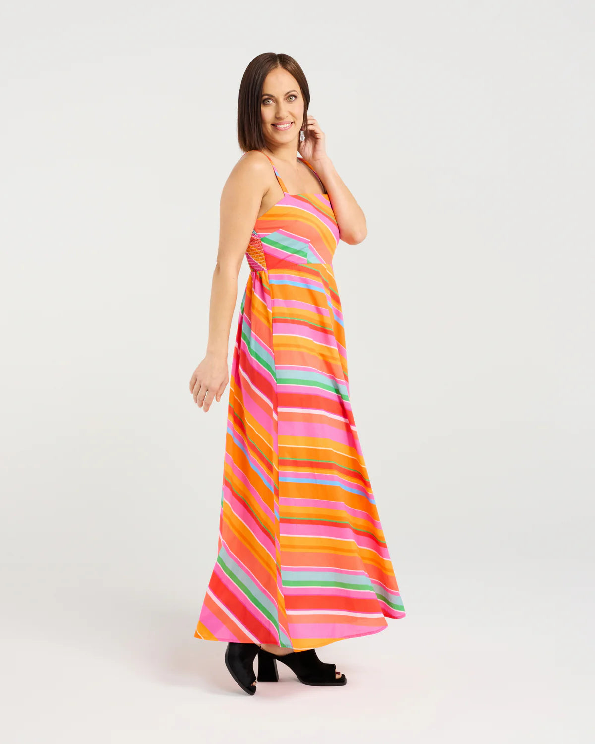 Zafina Clementine Dress Dynamic Stripe