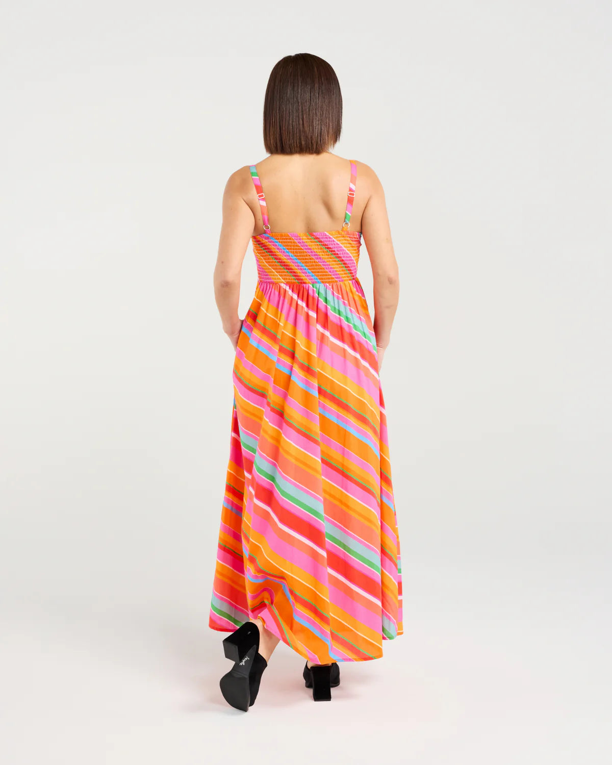 Zafina Clementine Dress Dynamic Stripe