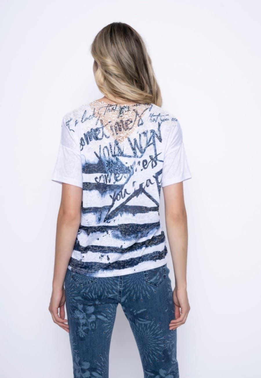 Picadilly Printed Top with drawstring
