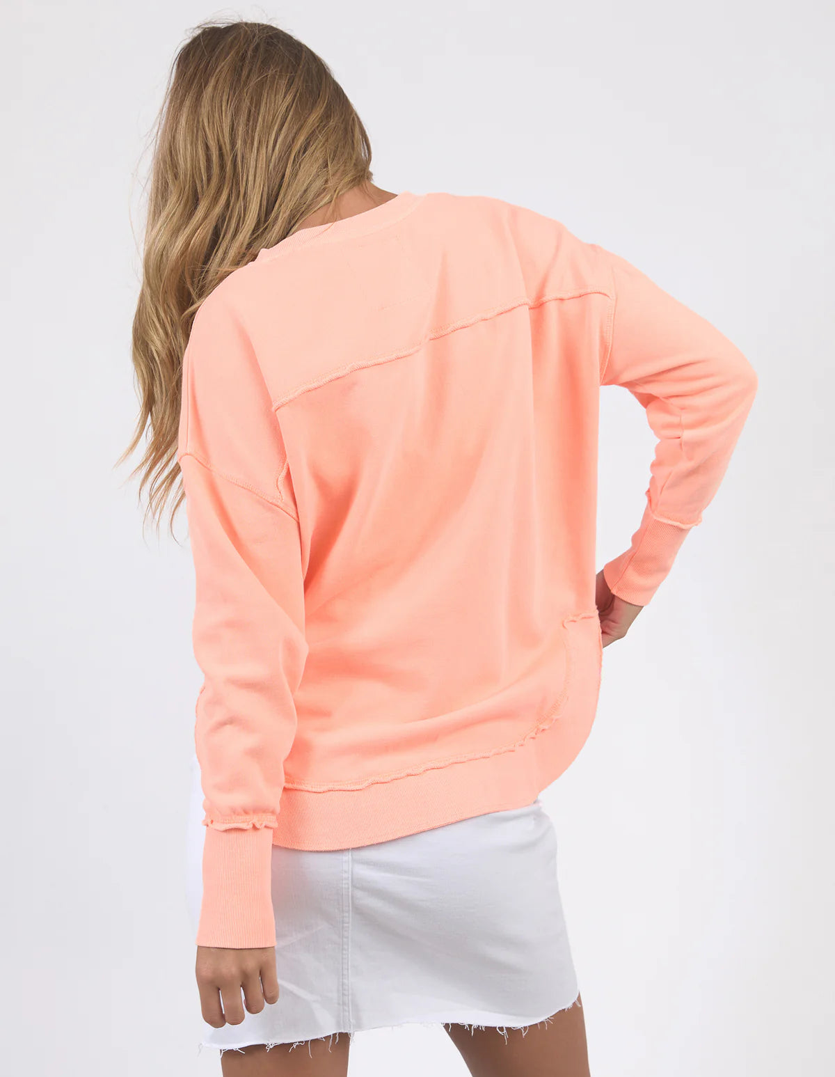 Foxwood Simplified Crew Neon Peach