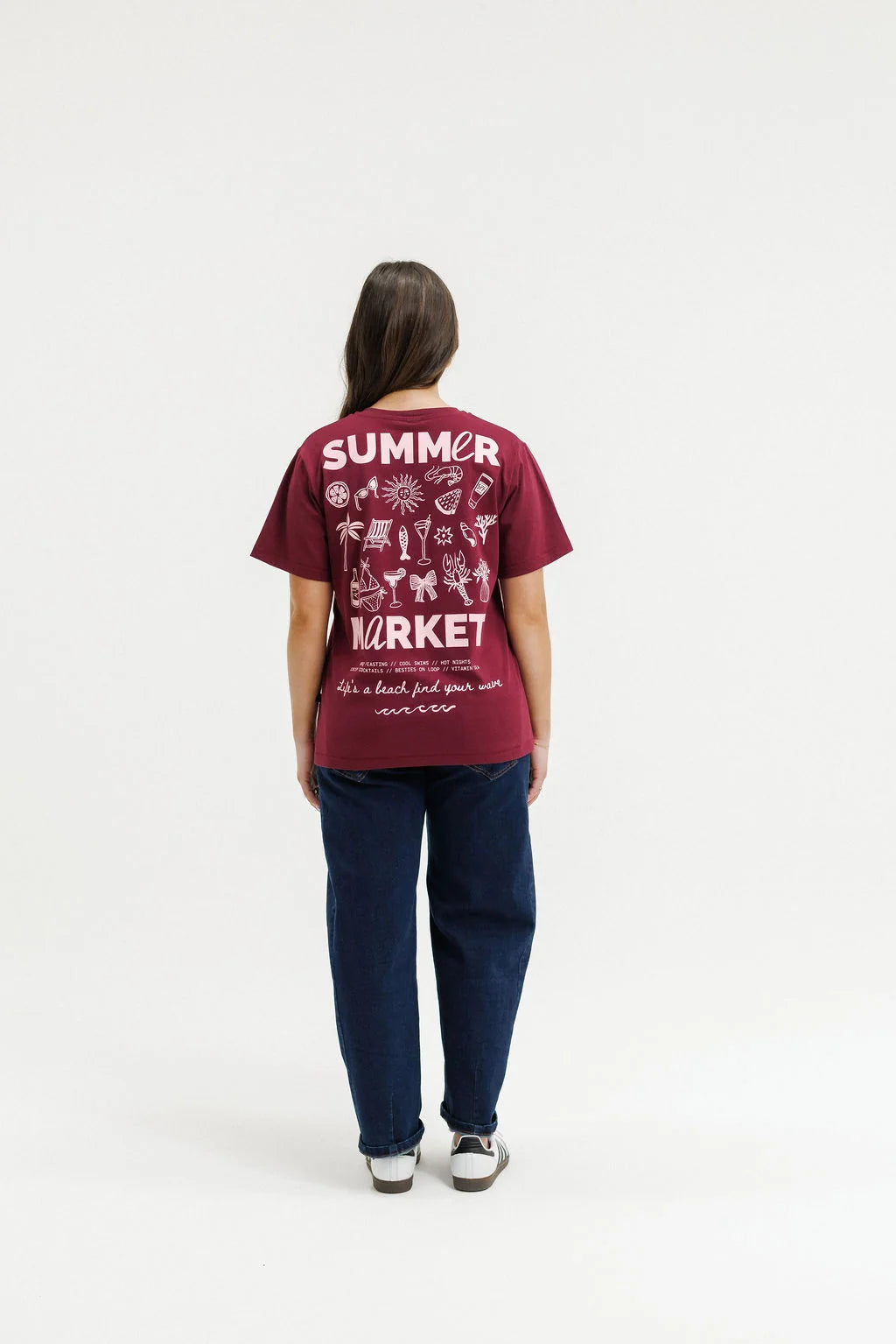 Home-lee Chris Tee - Merlot Summer Market