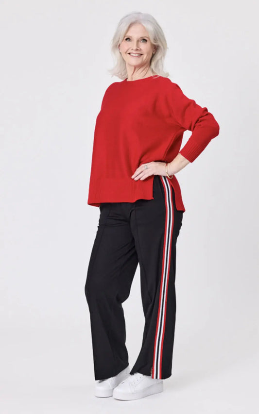 Lemon Tree Design Chloe Pant Red Stripe