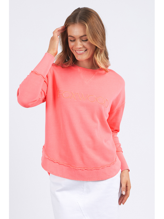 Foxwood Simplified Crew Neon Pink
