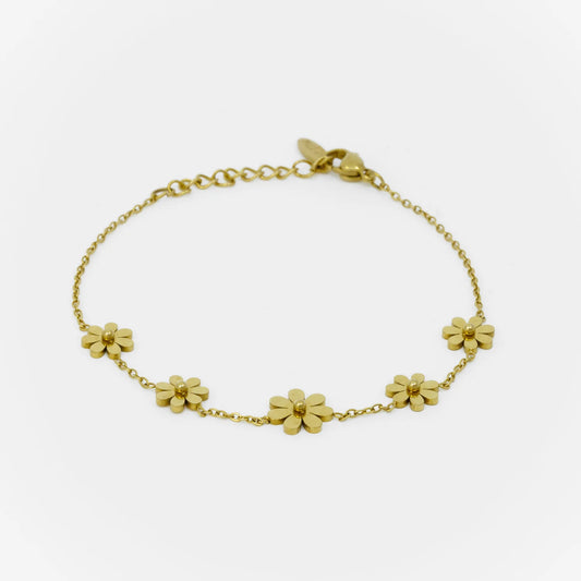 Home-lee Daisy Bracelet Gold