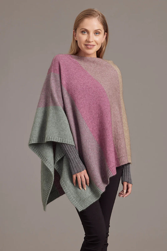 McDonald Textiles Ombre Poncho Hydrangea