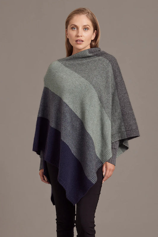 McDonald Textiles Ombre Poncho Frost