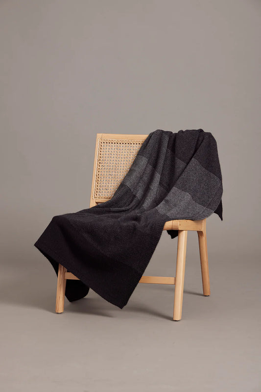 McDonald Textiles Ombre Throw Monochrome