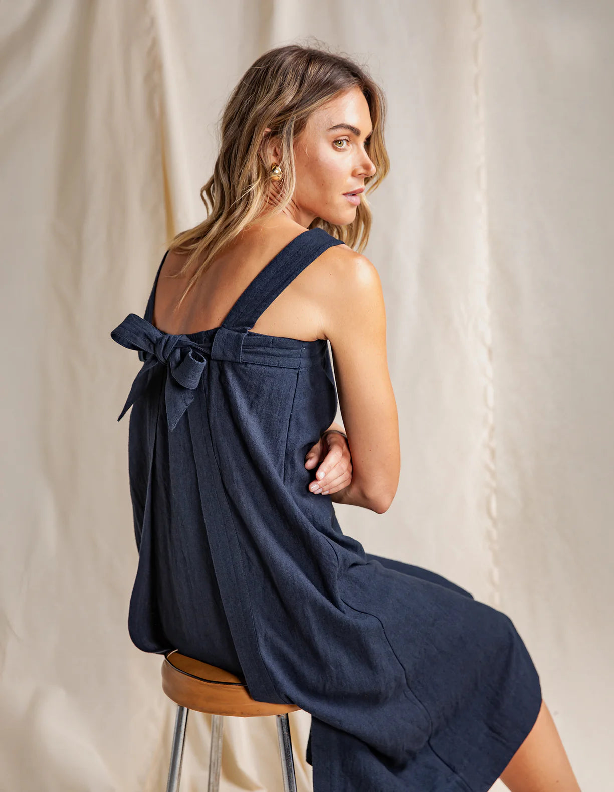 Foxwood Lourdes Dress Navy