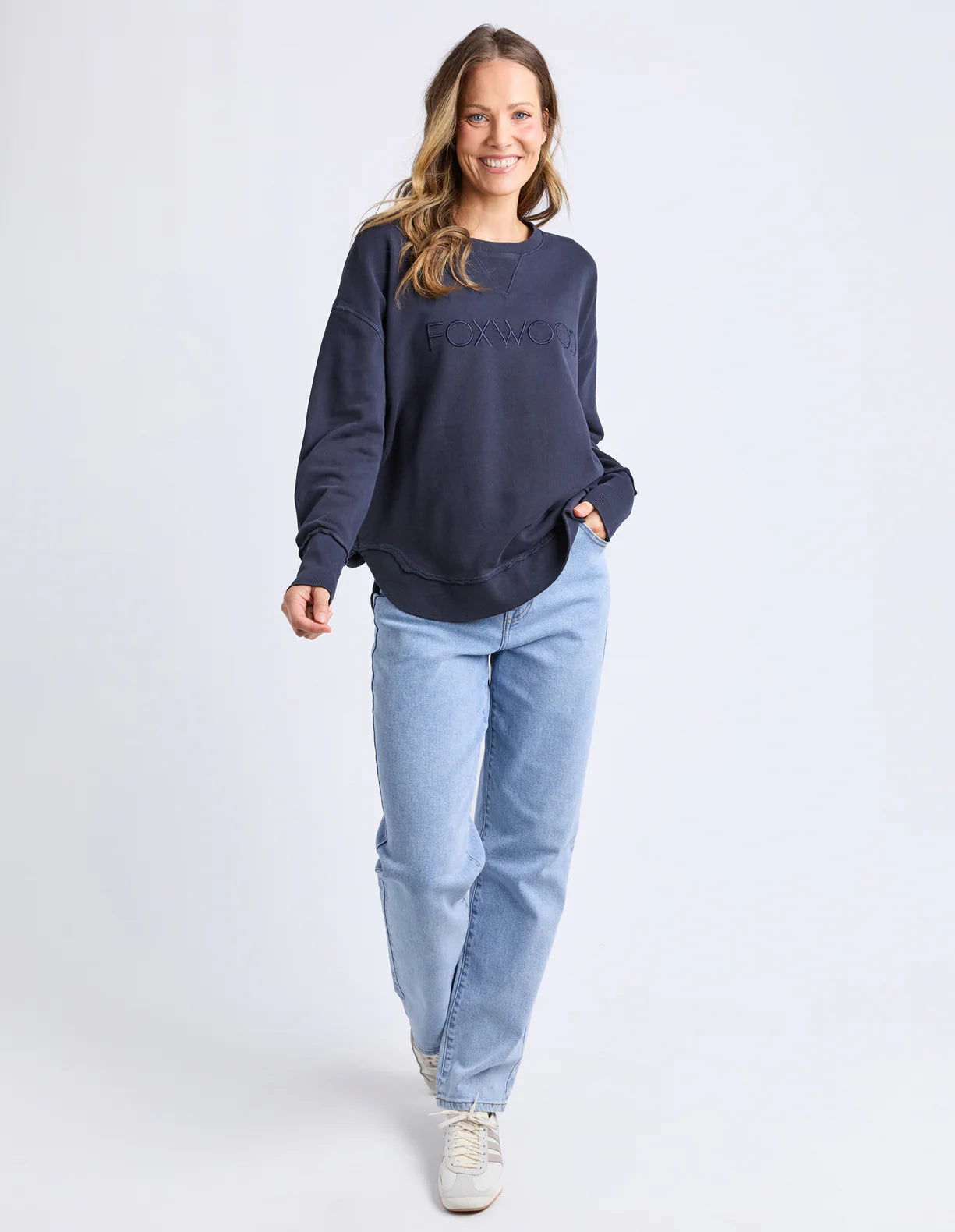 Foxwood Simplified Crew Navy