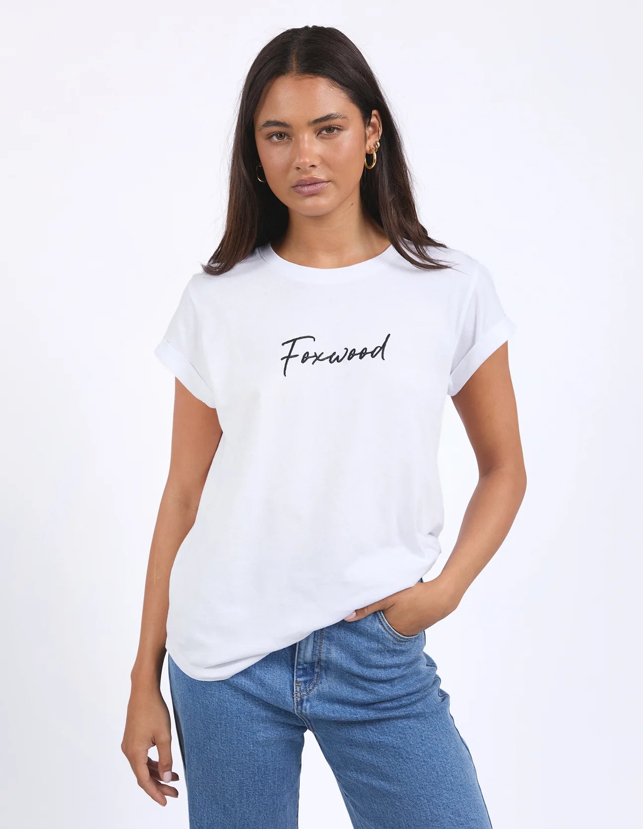 Foxwood Signature Tee White