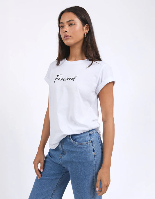 Foxwood Signature Tee White