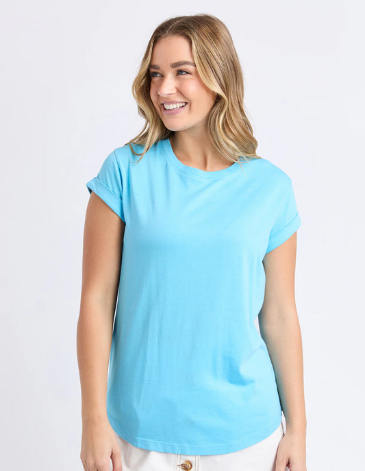 Foxwood Manly Tee Azure Blue