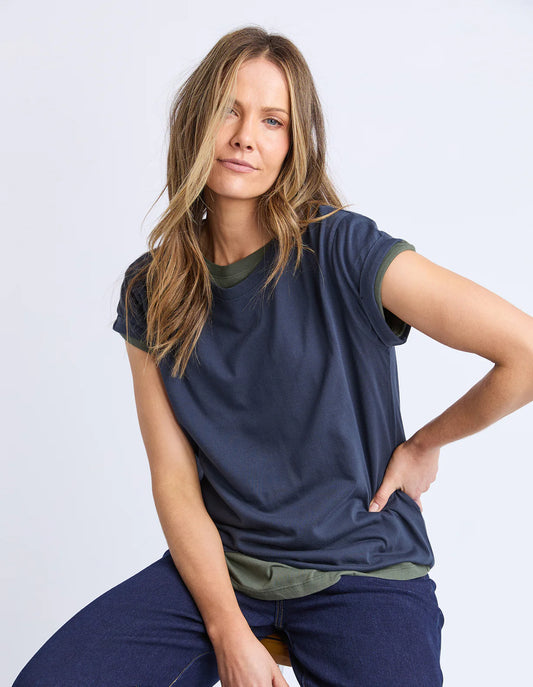 Foxwood Manly Tee Navy