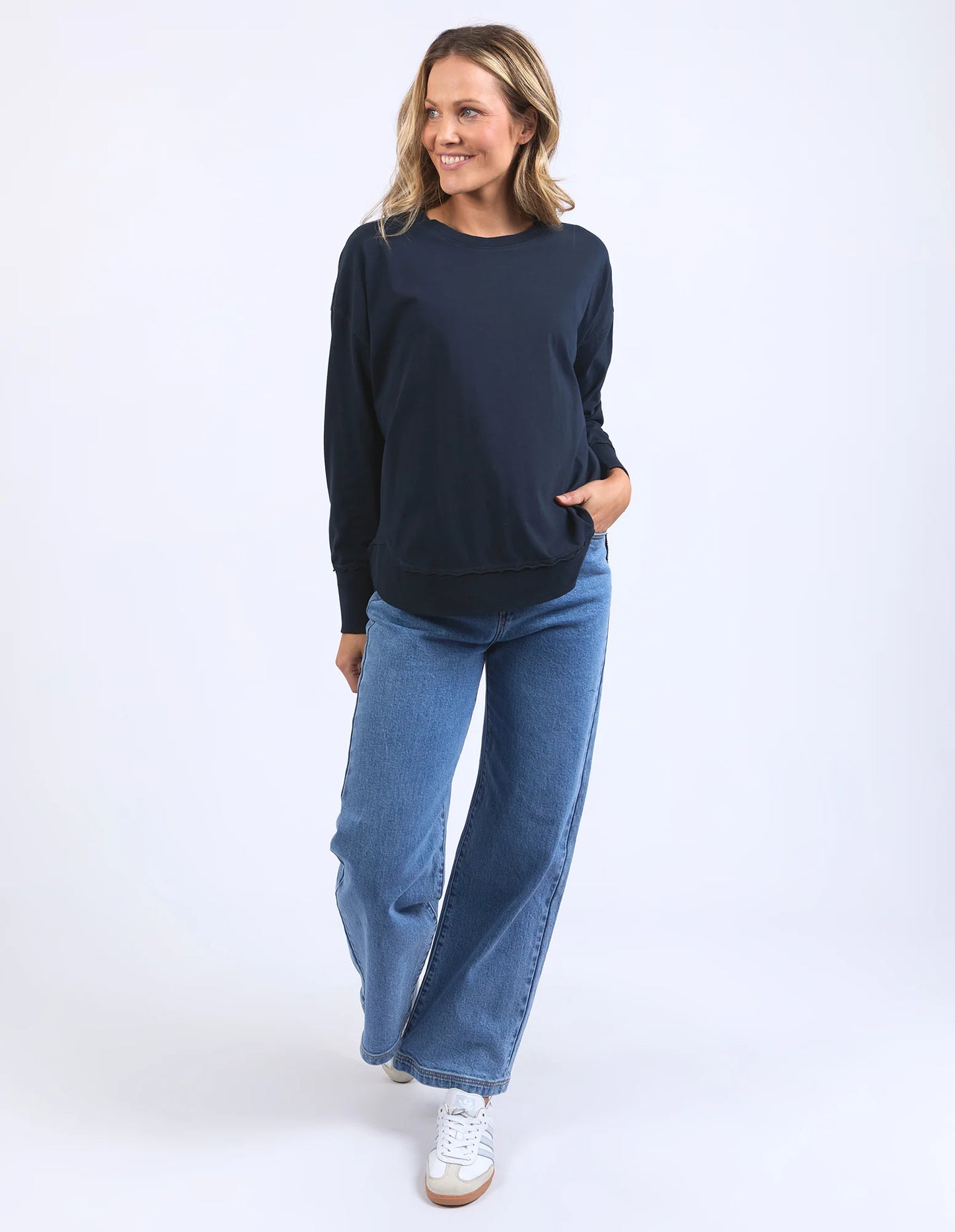 Foxwood Farrah Long Sleeve Dark Sapphire