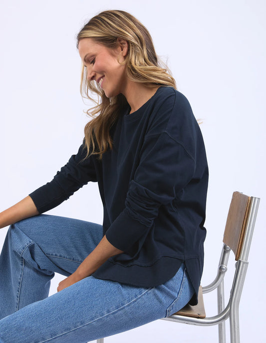 Foxwood Farrah Long Sleeve Dark Sapphire
