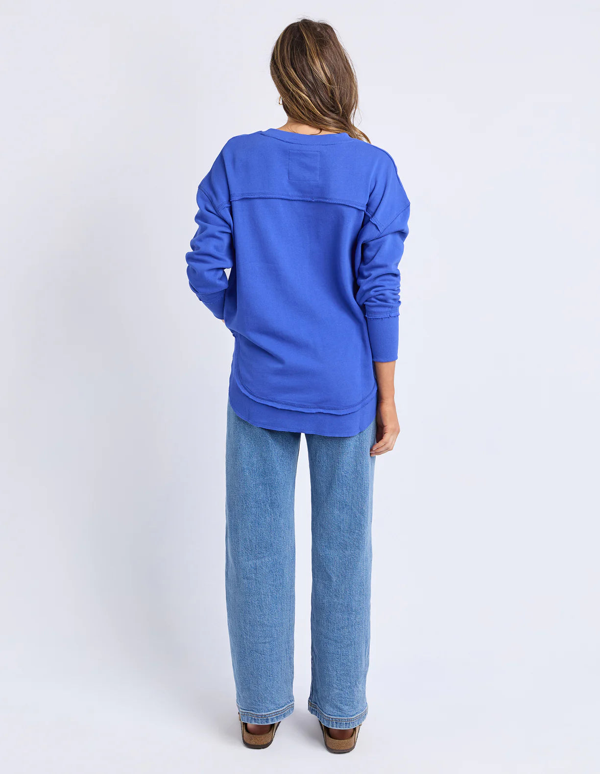 Foxwood Simplified Metallic Crew Blue