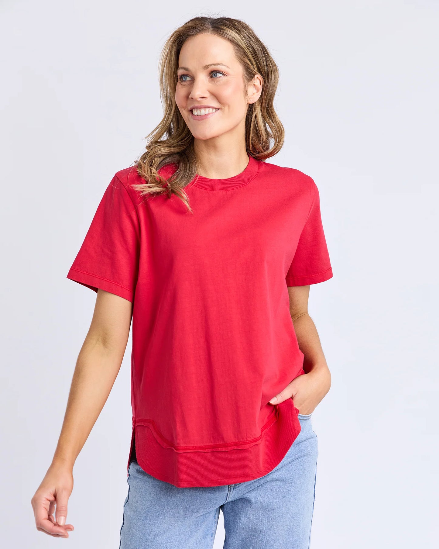 Foxwood Farrah Tee Crimson