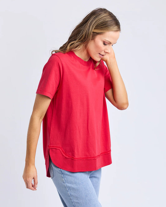 Foxwood Farrah Tee Crimson