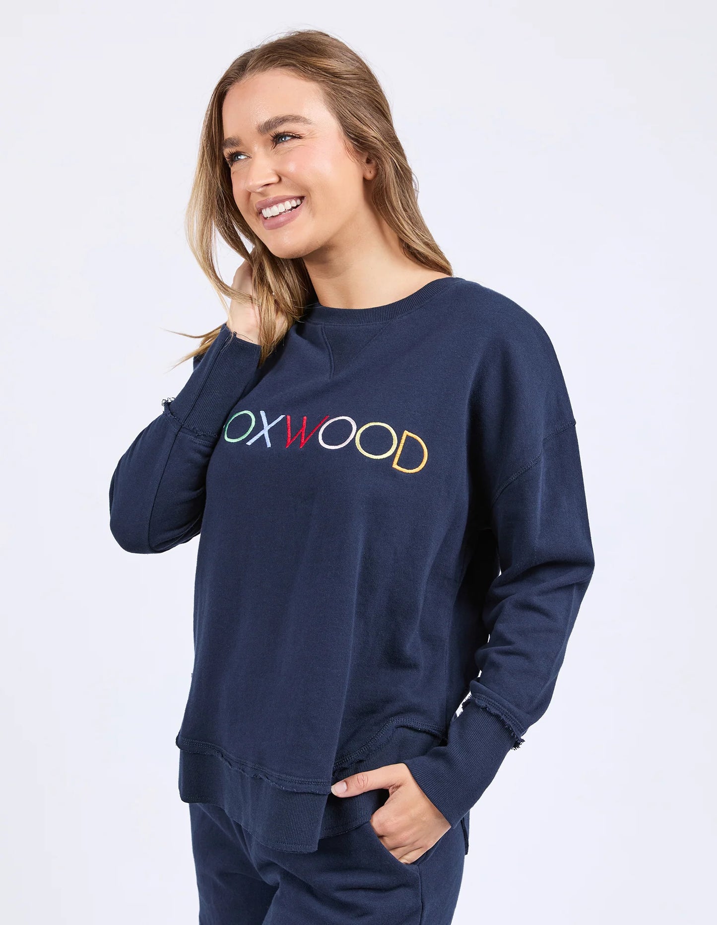 Foxwood Simplified Confetti Crew Navy