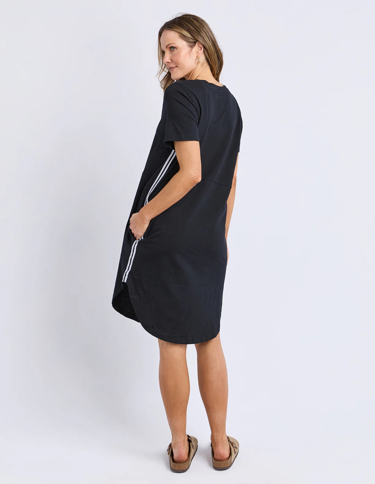 Foxwood Bay Tape Dress Black