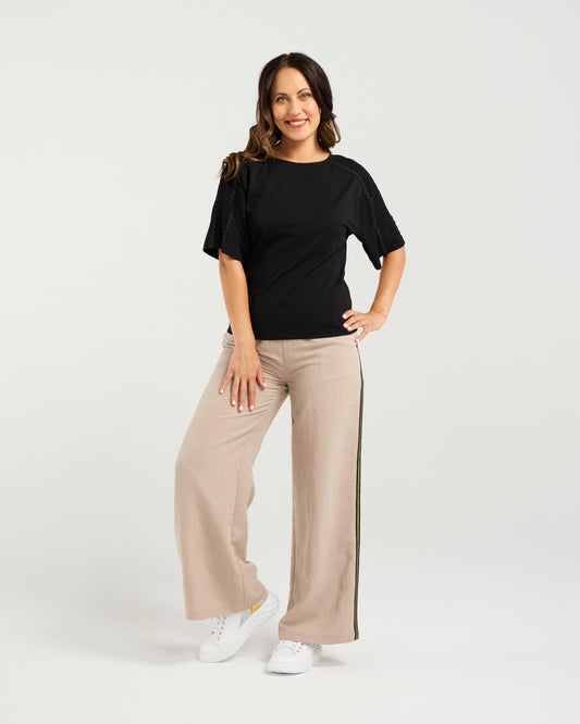 Zafina Ruby Top Black