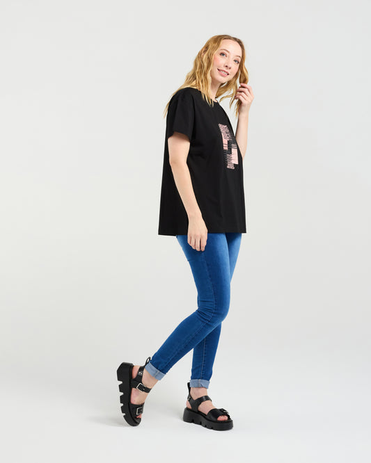 Zafina Livia T-shirt Black