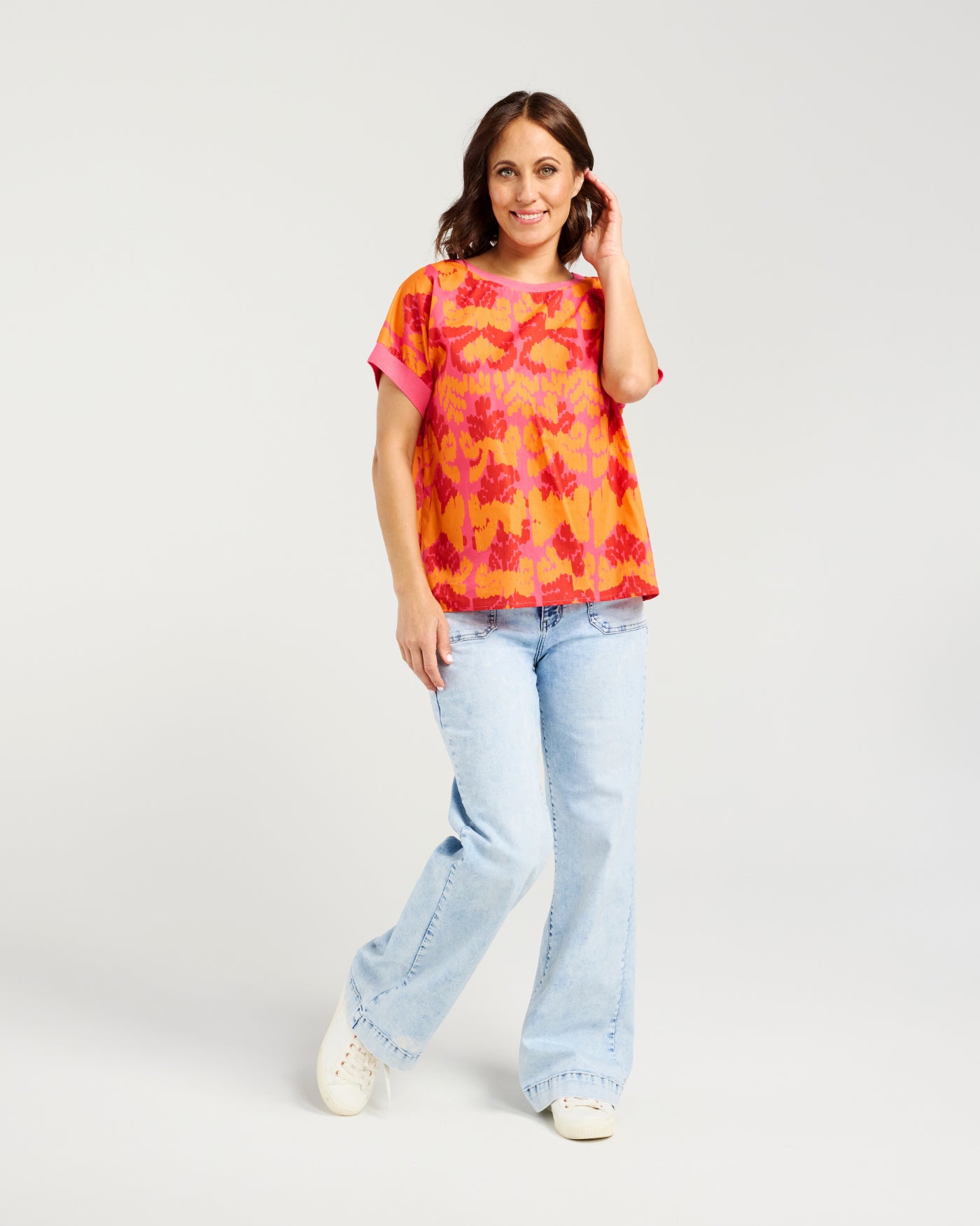 Zafina Olivia Top Fuchsia Glow