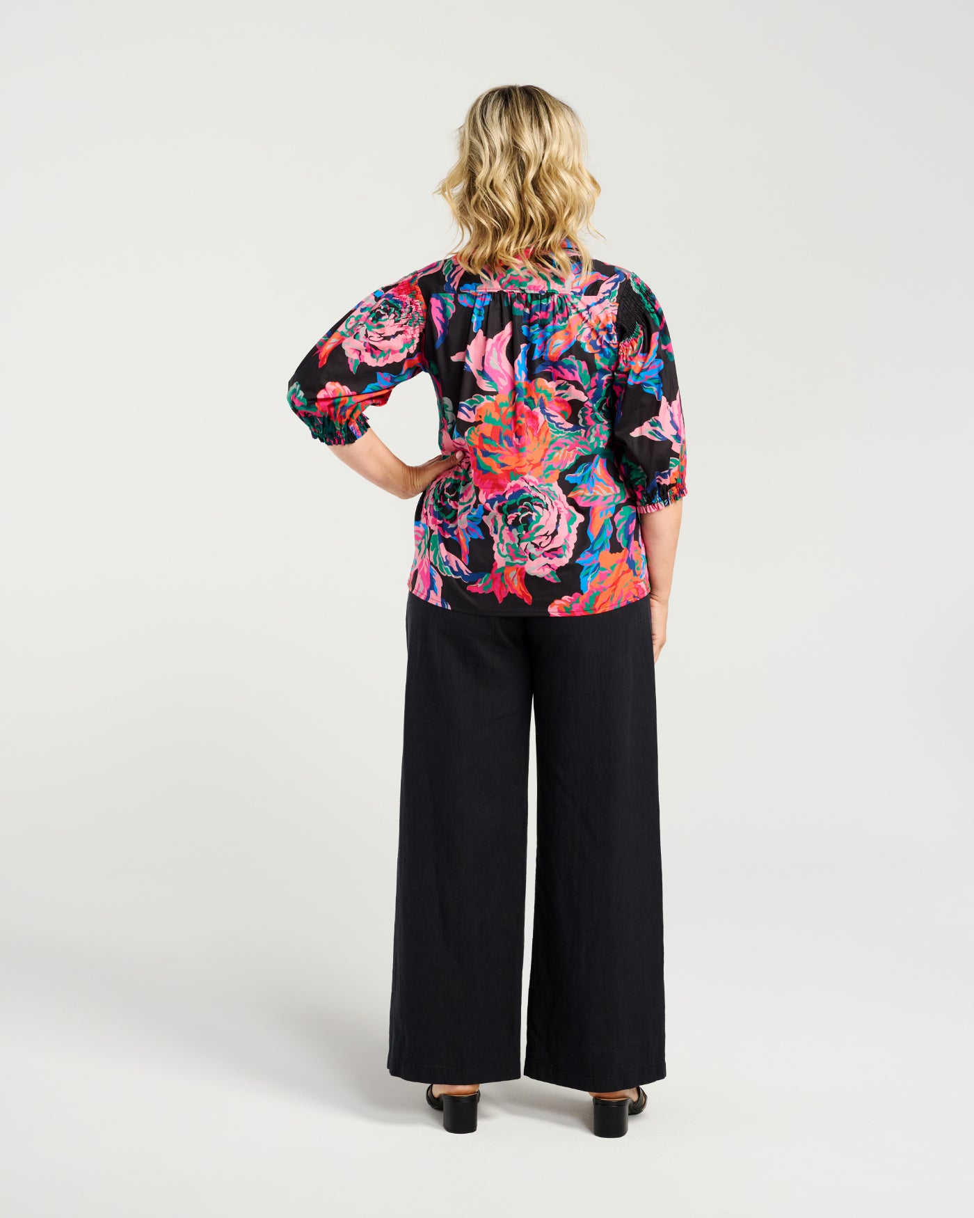 Zafina Alice Shirt Abstract Garden