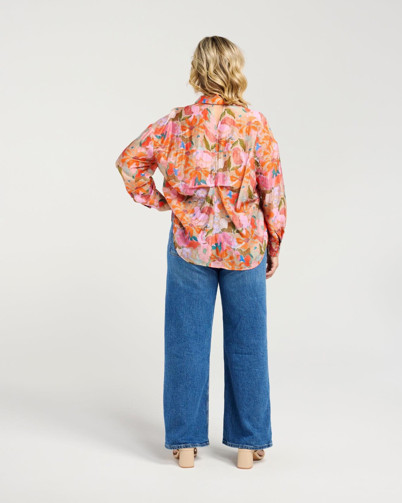 Zafina Esther Shirt Orange Petals