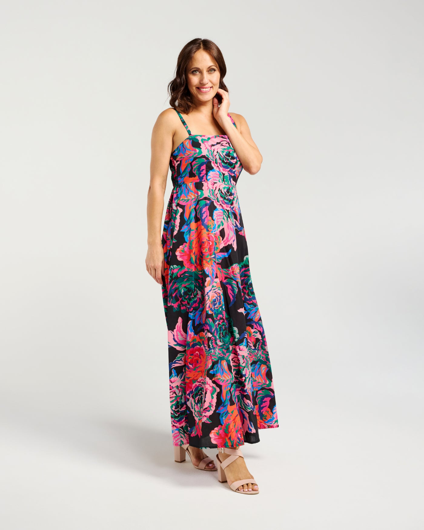 Zafina Clementine Dress Abstract Garden