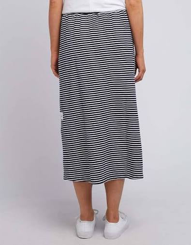 Elm Travel Skirt Navy Stripe