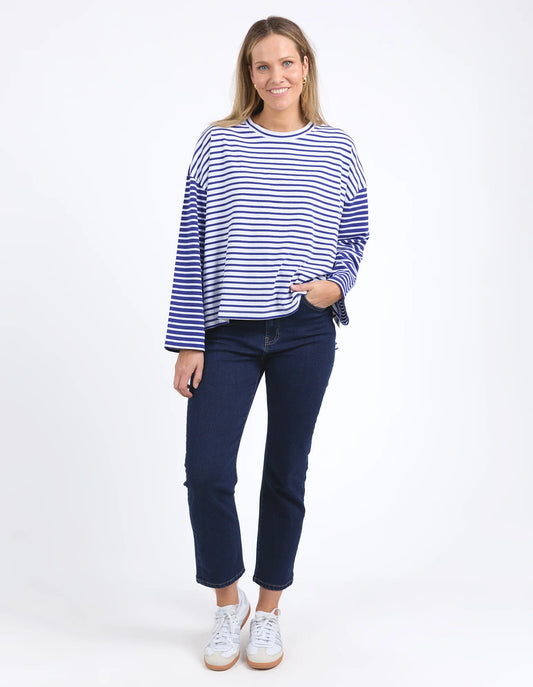 Elm Koki Sweat Deep Blue