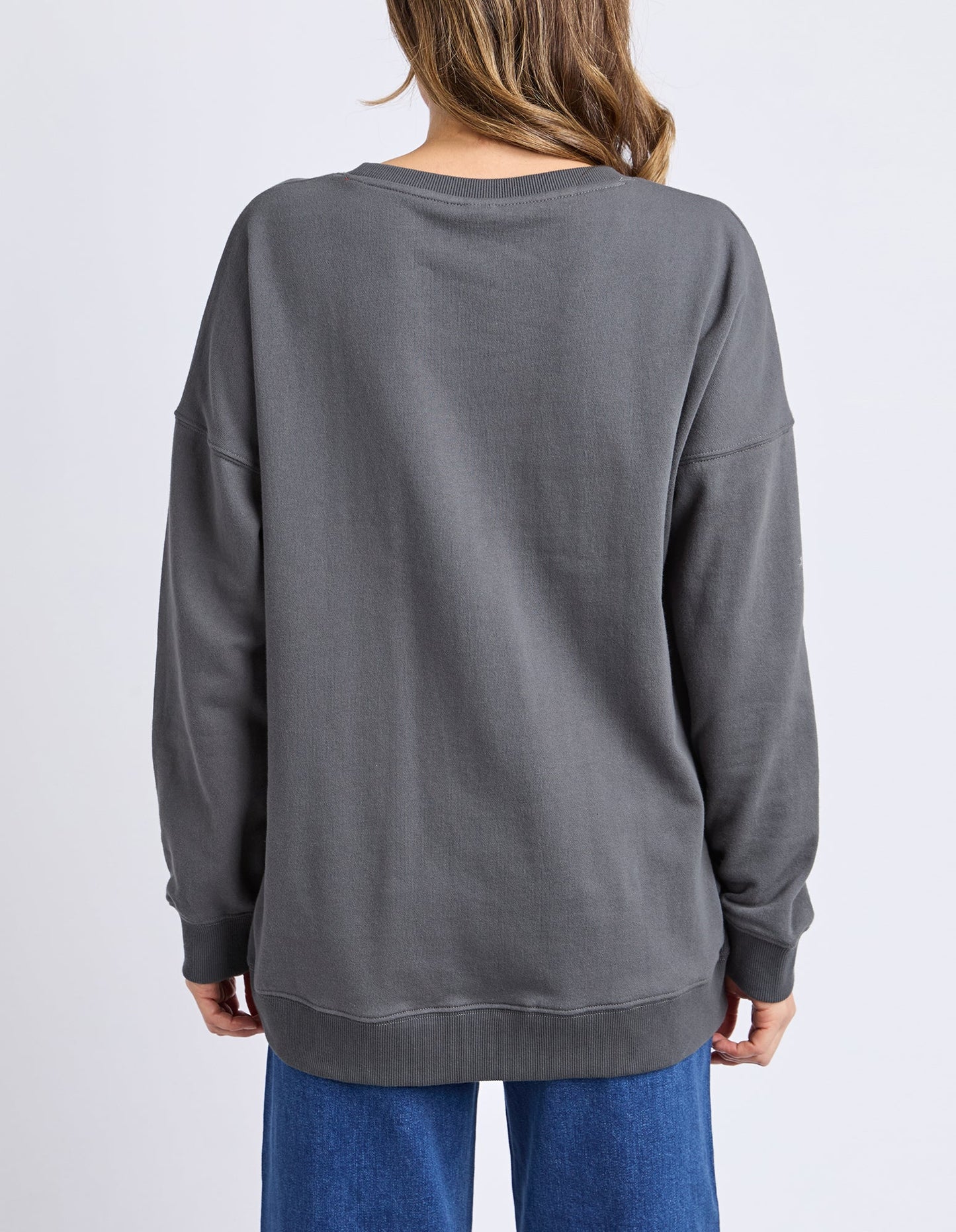 Elm Amore Cerise Crew Washed Black
