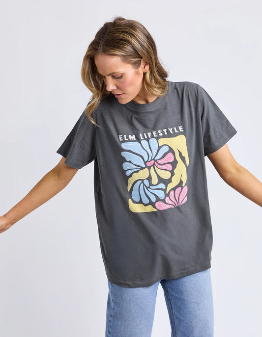 Elm Lulu Tee Washed Black