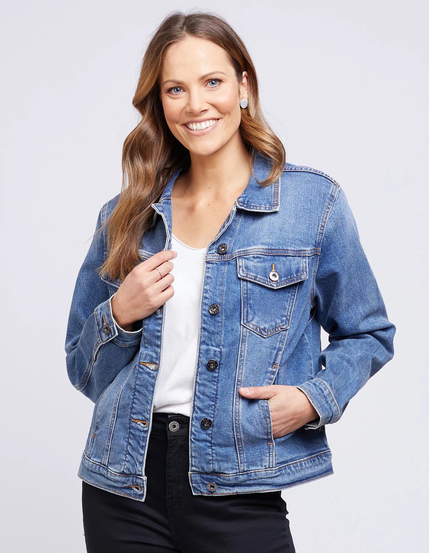 Elm Angie Denim Jacket Blue