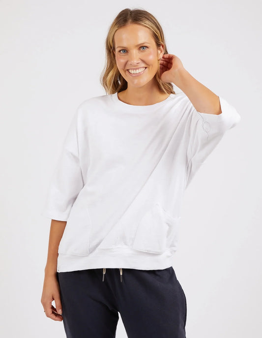 Elm Mazie Sweat White
